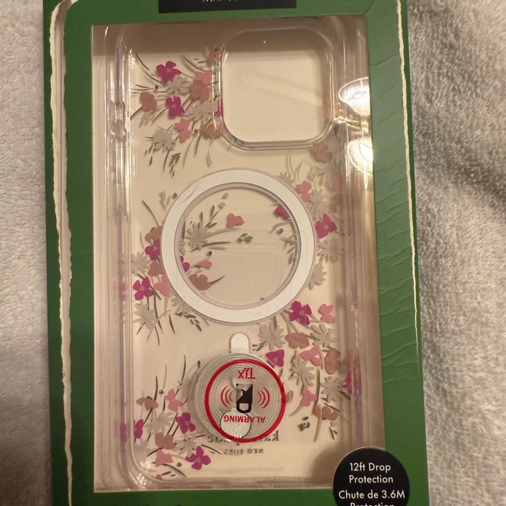 Kate Spade Floral Clear iPhone 16 Pro Max Case with MagSafe Compatibility
